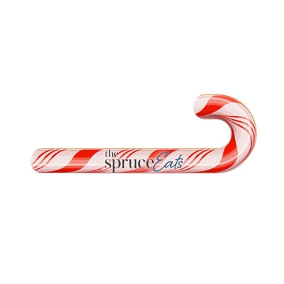 Custom Candy Cane Emery Board Full Color Imprint | Holiday Promotional Nail Files