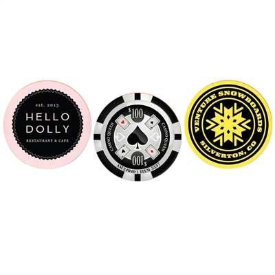 Round Shaped Emery Board Full Color Imprint | Custom Promotional Nail File