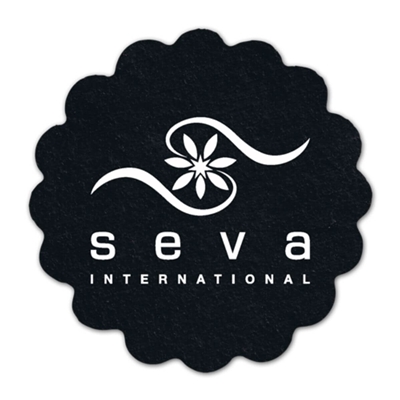 Sustainable Flower Recycled Tire Coaster | Custom Eco Coasters