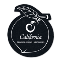 Peach Recycled Tire Coasters | Durable & Eco-Friendly Custom Coasters