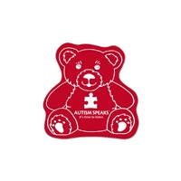 Custom Teddy Bear Vinyl Jar Opener | Promotional Kitchen Giveaway Made in USA