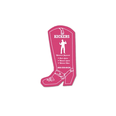 Custom Cowboy Boot Vinyl Jar Opener | Promotional Kitchen Giveaway Made in USA