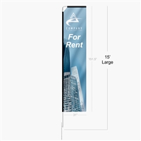 Custom 15ft Rectangle Flag | Branding for Communities and Events