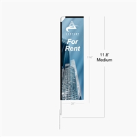Custom 11.8ft Rectangle Flag | Branding for Communities and Events