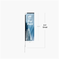Custom 8.5ft Rectangle Flag | Branding for Communities and Events