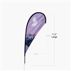 Teardrop Flags - Durable, Vibrant Dye-Sublimated Custom Flags 11.2 foot