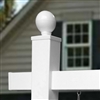 Decorative Ball Post Cap for Sanzo PVC Sign Posts