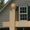 Decorative Ball Post Cap for Sanzo PVC Sign Posts