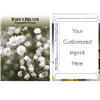 Baby's Breath Custom Printed Seed Packets