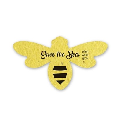 Bumble Bee Seed Paper Shape | Eco-Friendly Promotional Item | Wildflower Seeds