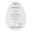 Egg Shaped Seed Paper | Custom 2 Sided Eco-Friendly Promo Item