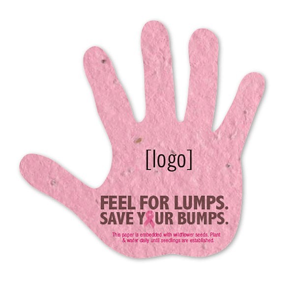Hand Shaped Seed Paper | Custom 2 Sided Eco-Friendly Promo Item