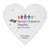 Custom Heart Shaped Seed Paper | 2 Sided Imprint | Eco-Friendly Promotional Gift