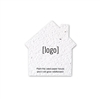 House Shaped Seed Paper 2 Sided Imprint | Custom Eco-Friendly Promotional Item