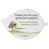 Leaf Shaped Seed Paper | Custom 1 Sided Imprint | Wildflower Seeds