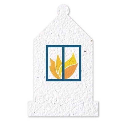 Custom Lantern Shaped Seed Paper | 2 Sided Imprint | Wildflower Seed Paper