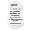 Peanut Shaped Seed Paper | Custom 1 Sided Imprint | Wildflower Seeds
