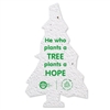Tree Shaped Seed Paper | Custom 2 Sided Imprint | Wildflower Seeds