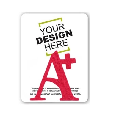 Seed Paper A+ Shape Gift Pack | Custom Card | Eco-Friendly Promotional Gifts