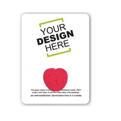 Seed Paper Apple Shape Gift Pack | Custom Card | Eco-Friendly Promotional Gifts