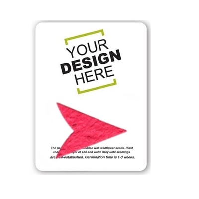 Seed Paper Arrowhead Shape Gift Pack | Customizable Eco-Friendly Promotional Item