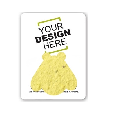 Seed Paper Bee Shape Gift Pack | Custom Card | 2 Sided | Eco-Friendly | Promotional Gift