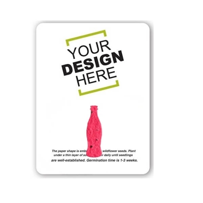 Seed Paper Bottle Shape Gift Pack | Custom Eco-Friendly Promotional Item
