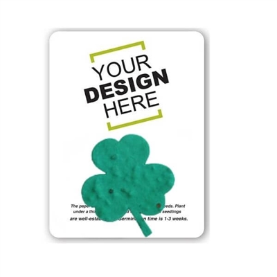 Seed Paper Clover Shape Gift Pack | Custom Eco Gift Pack