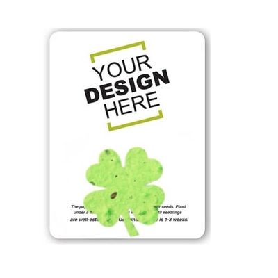 Seed Paper Clover Shape Gift Pack | Custom Eco Gift Pack