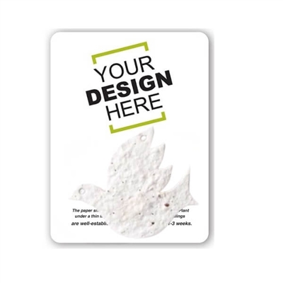 Seed Paper Dove Shape Gift Pack | Custom Eco-Friendly Promo Gift