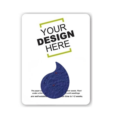 Seed Paper Droplet Shape Gift Pack | Custom Eco-Friendly Promotional Item