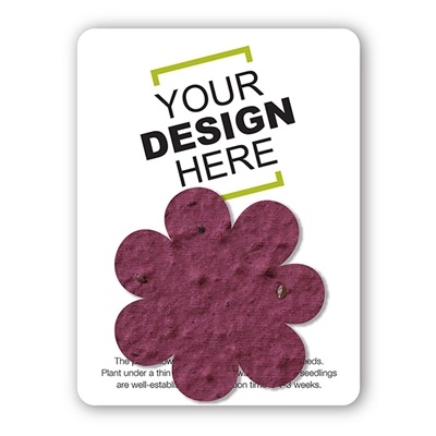 Seed Paper Flower Shape Gift Pack | Custom Card | Eco-Friendly | Promotional Gifts