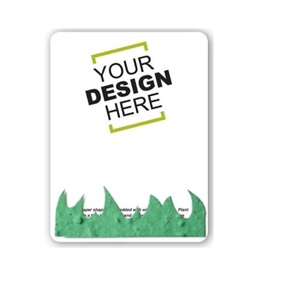 Seed Paper Grass Shape Gift Pack | Custom Eco-Friendly Promotional Gifts