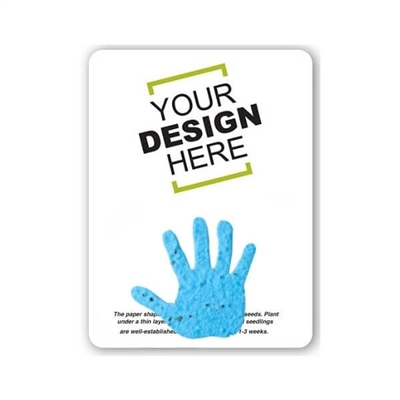 Seed Paper Hand Shape Gift Pack | Custom Eco-Friendly Promotional Gifts
