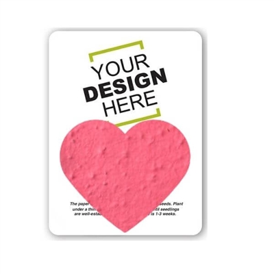 Seed Paper Heart Shape Gift Pack | Custom Card | Eco-Friendly Promotional Gifts