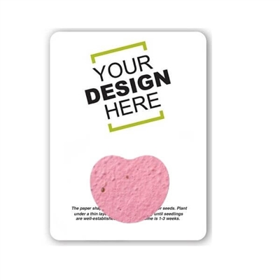 Seed Paper Heart Shape Gift Pack | Custom Card | Eco-Friendly Promotional Gifts