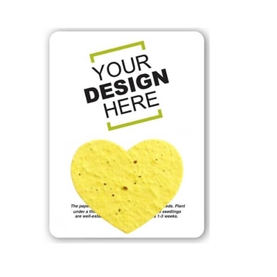 Seed Paper Heart Shape Gift Pack | Custom Card | Eco-Friendly Promotional Gifts