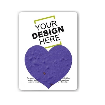 Seed Paper Heart Shape Gift Pack | Custom Card | Eco-Friendly Promotional Gifts