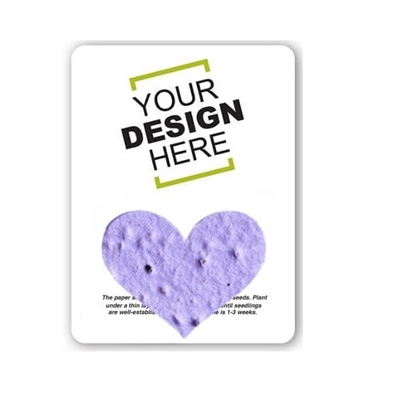 Seed Paper Heart Shape Gift Pack | Custom Card | Eco-Friendly Promotional Gifts