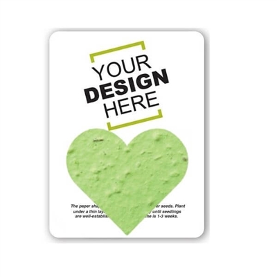 Seed Paper Heart Shape Gift Pack | Custom Card | Eco-Friendly Promotional Gifts