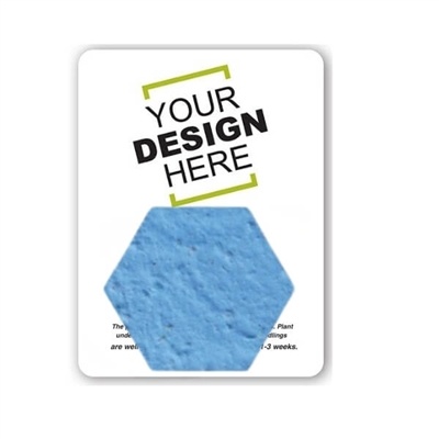 Seed Paper Hexagon Shape Gift Pack | Customizable Eco-Friendly Promotional Item