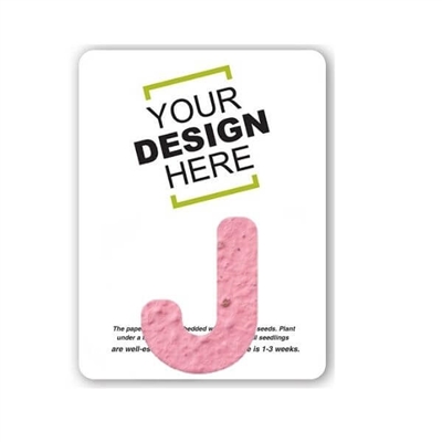 Seed Paper J Shape Gift Pack | Custom Eco Gift Pack