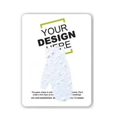 Seed Paper Mitten Shape Gift Pack | Custom Eco-Friendly Promo Gift