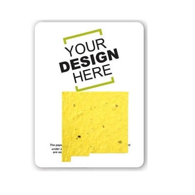 Seed Paper New Mexico Shape Gift Pack | Custom Card | Eco-Friendly Promotional Gifts