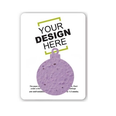 Seed Paper Ornament Shape Gift Pack | Custom Eco-Friendly Promo Gift | 1 Sided