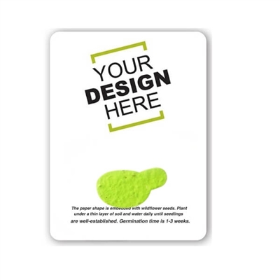 Seed Paper Pan Shape Gift Pack | Custom Card | Eco-Friendly Promotional Gifts