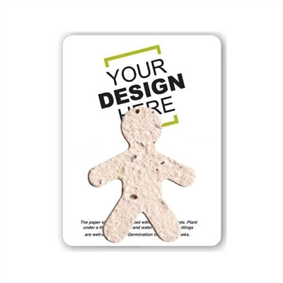 Seed Paper Person Shape Gift Pack | Custom Eco-Friendly Promotional Gifts