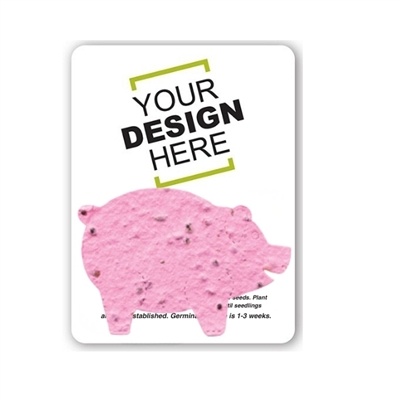 Seed Paper Pig Gift Pack | Custom Card | Sustainable Promotional Products