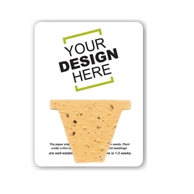 Seed Paper Pot Shape Gift Pack | Custom Eco-Friendly Promotional Gifts