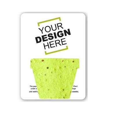 Seed Paper Pot Shape Gift Pack | Custom Eco-Friendly Promotional Gifts